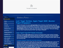 Tablet Screenshot of galaxytoto.org