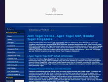 Tablet Screenshot of galaxytoto.net