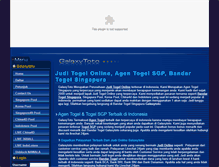 Tablet Screenshot of galaxytoto.com